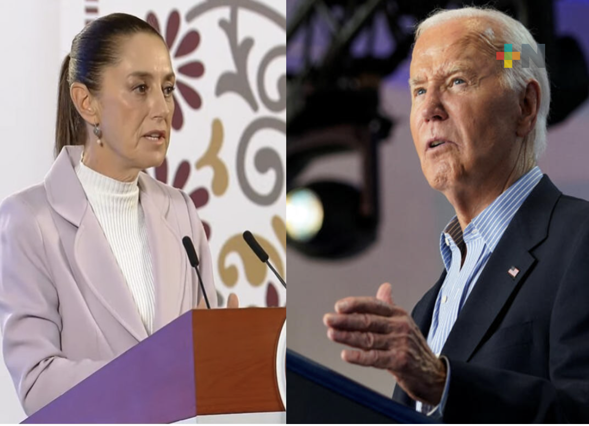 Claudia Sheinbaum recibe llamada de Biden, abordan la cooperación entre ambos países